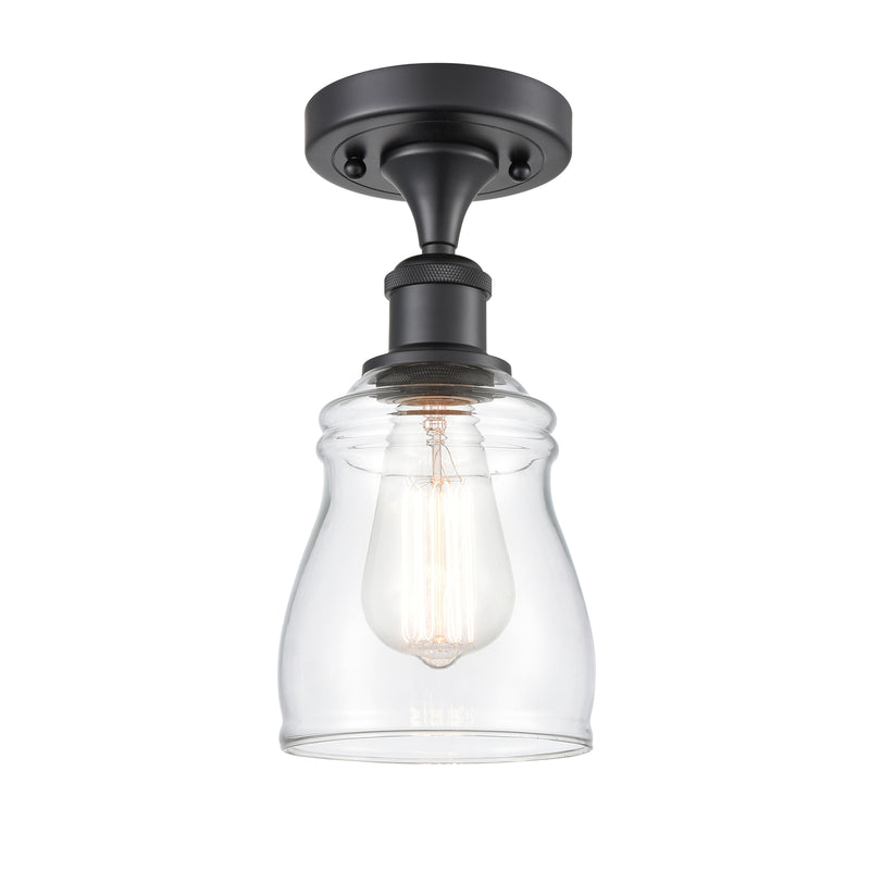 Innovations Lighting Ellery 1 Light Semi-Flush Mount Part Of The Ballston Collection 516-1C-BK-G392