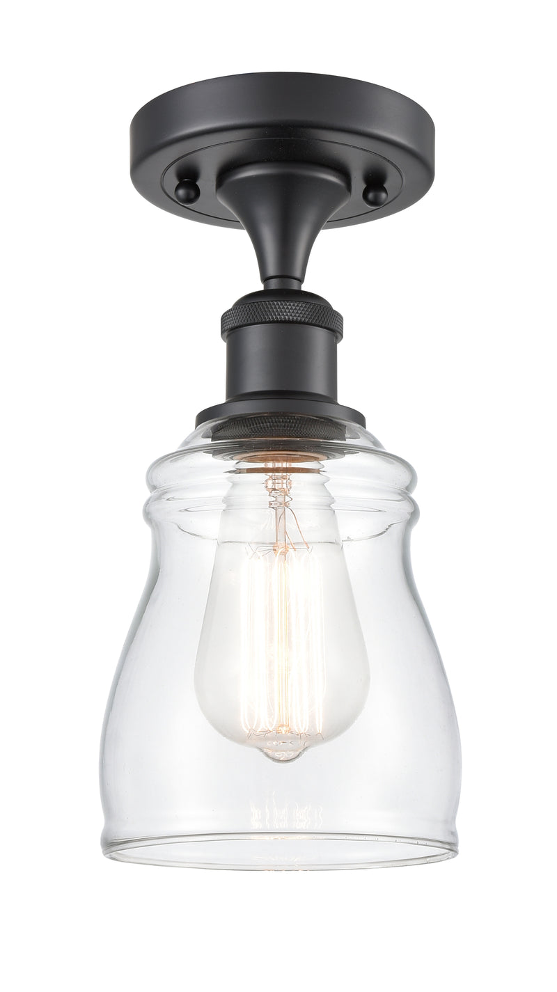Innovations Lighting Ellery 1 Light Semi-Flush Mount Part Of The Ballston Collection 516-1C-BK-G392-LED