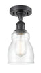 Innovations Lighting Ellery 1 Light Semi-Flush Mount Part Of The Ballston Collection 516-1C-BK-G394-LED