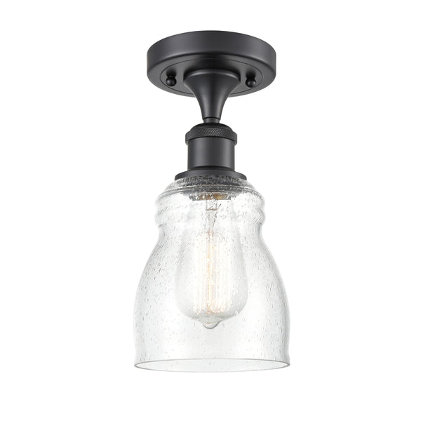 Innovations Lighting Ellery 1 Light Semi-Flush Mount Part Of The Ballston Collection 516-1C-BK-G394