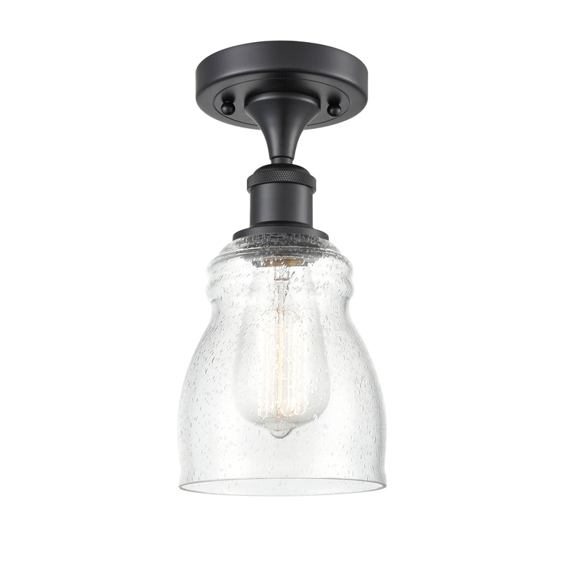 Innovations Lighting Ellery 1 Light Semi-Flush Mount Part Of The Ballston Collection 516-1C-BK-G394