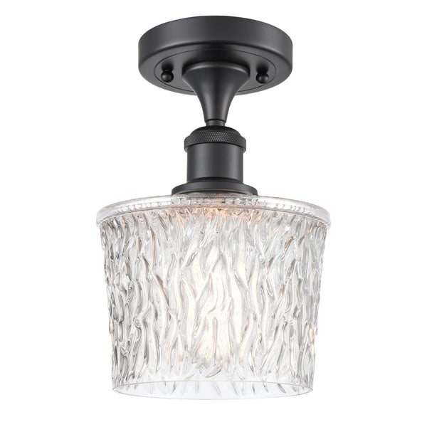 Innovations Lighting Niagra 1 Light Semi-Flush Mount Part Of The Ballston Collection 516-1C-BK-G402