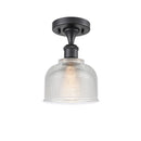 Innovations Lighting Dayton 1 Light Semi-Flush Mount Part Of The Ballston Collection 516-1C-BK-G412