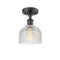 Innovations Lighting Dayton 1 Light Semi-Flush Mount Part Of The Ballston Collection 516-1C-BK-G412