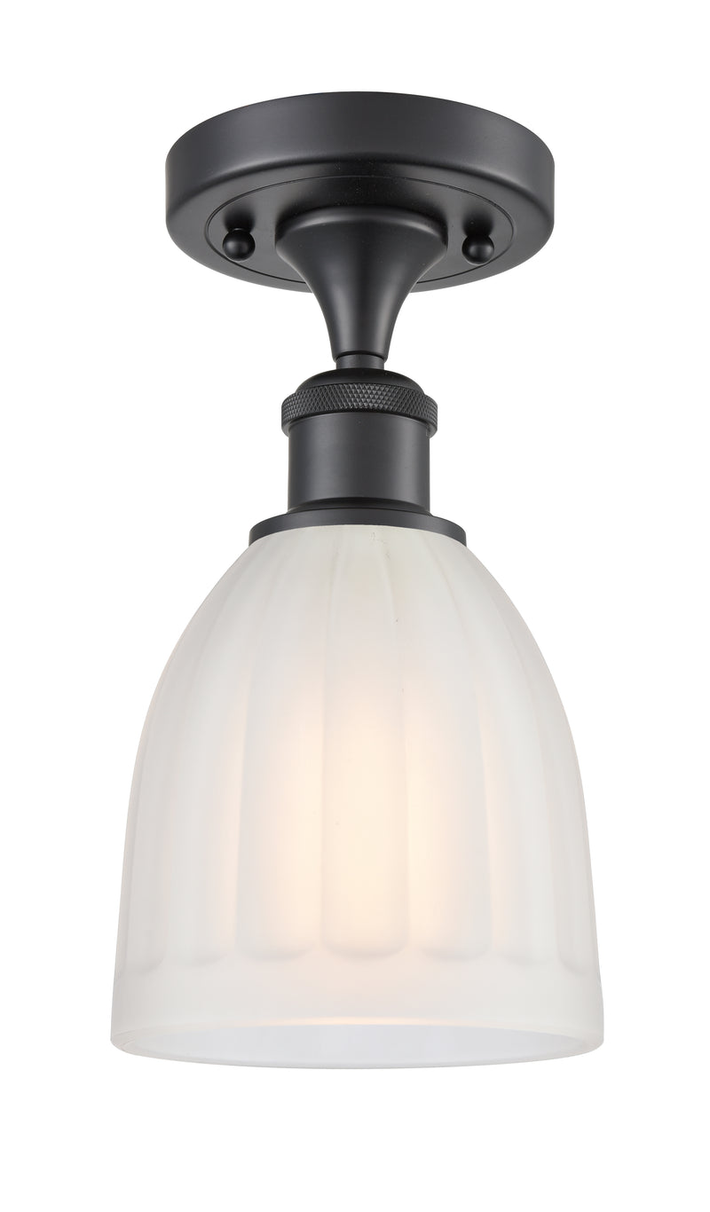 Innovations Lighting Brookfield 1 Light Semi-Flush Mount Part Of The Ballston Collection 516-1C-BK-G441-LED