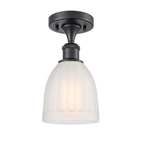 Innovations Lighting Brookfield 1 Light Semi-Flush Mount Part Of The Ballston Collection 516-1C-BK-G441