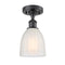 Innovations Lighting Brookfield 1 Light Semi-Flush Mount Part Of The Ballston Collection 516-1C-BK-G441