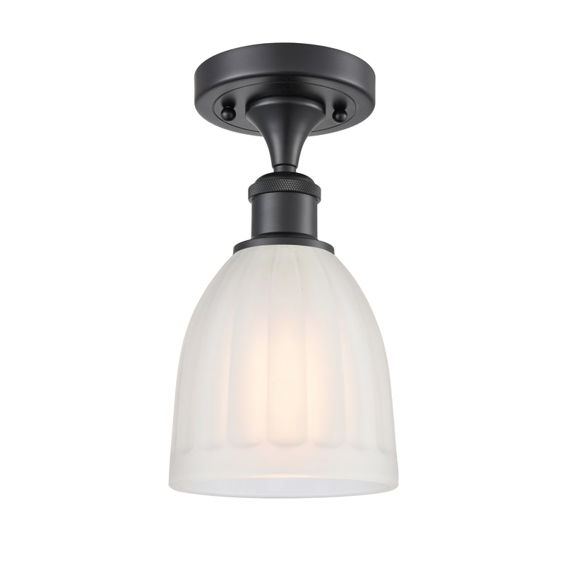 Innovations Lighting Brookfield 1 Light Semi-Flush Mount Part Of The Ballston Collection 516-1C-BK-G441