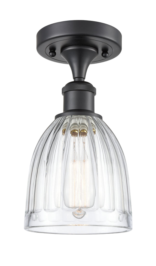 Innovations Lighting Brookfield 1 Light Semi-Flush Mount Part Of The Ballston Collection 516-1C-BK-G442-LED