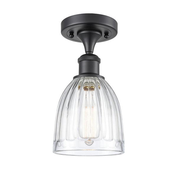 Innovations Lighting Brookfield 1 Light Semi-Flush Mount Part Of The Ballston Collection 516-1C-BK-G442