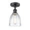 Innovations Lighting Brookfield 1 Light Semi-Flush Mount Part Of The Ballston Collection 516-1C-BK-G442