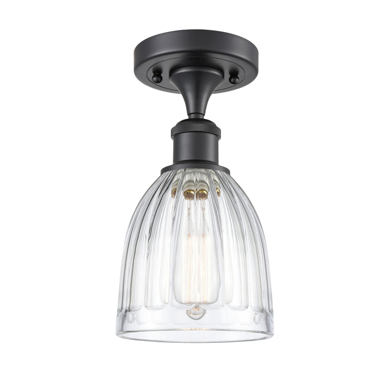 Innovations Lighting Brookfield 1 Light Semi-Flush Mount Part Of The Ballston Collection 516-1C-BK-G442