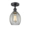 Innovations Lighting Eaton 1 Light Semi-Flush Mount Part Of The Ballston Collection 516-1C-BK-G82