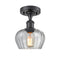 Innovations Lighting Fenton 1 Light Semi-Flush Mount Part Of The Ballston Collection 516-1C-BK-G92