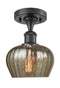 Innovations Lighting Fenton 1 Light Semi-Flush Mount Part Of The Ballston Collection 516-1C-BK-G96-LED