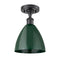 Innovations Lighting Plymouth Dome 1 Light" Semi-Flush Mount 516-1C-BK-MBD-75-GR