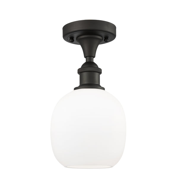 Innovations Lighting Belfast 1 Light Semi-Flush Mount Part Of The Ballston Collection 516-1C-OB-G101