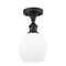 Innovations Lighting Belfast 1 Light Semi-Flush Mount Part Of The Ballston Collection 516-1C-OB-G101