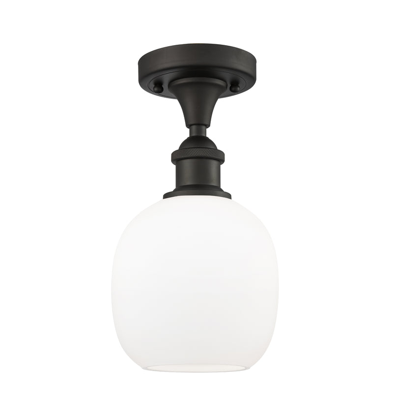 Innovations Lighting Belfast 1 Light Semi-Flush Mount Part Of The Ballston Collection 516-1C-OB-G101