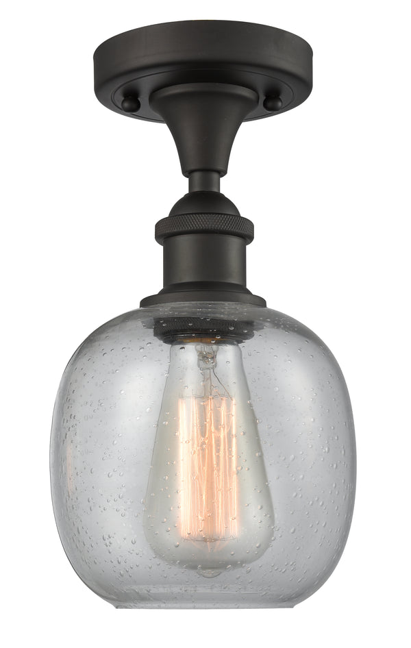 Innovations Lighting Belfast 1 Light Semi-Flush Mount Part Of The Ballston Collection 516-1C-OB-G104-LED