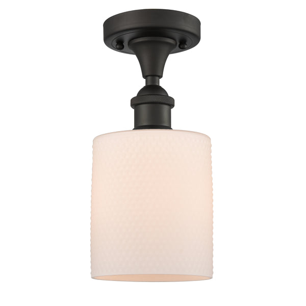 Innovations Lighting Cobbleskill 1 Light Semi-Flush Mount Part Of The Ballston Collection 516-1C-OB-G111