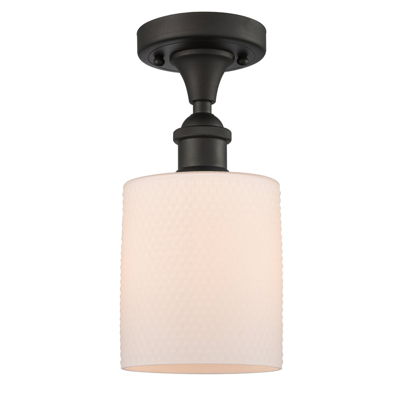 Innovations Lighting Cobbleskill 1 Light Semi-Flush Mount Part Of The Ballston Collection 516-1C-OB-G111