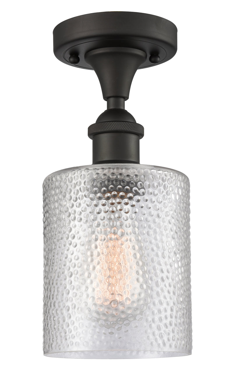 Innovations Lighting Cobbleskill 1 Light Semi-Flush Mount Part Of The Ballston Collection 516-1C-OB-G112-LED