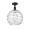 Innovations Lighting Deco Swirl 1 Light 10" Semi-Flush Mount 516-1C-OB-G1213-10