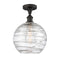 Innovations Lighting Deco Swirl 1 Light 12" Semi-Flush Mount 516-1C-OB-G1213-12