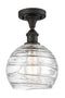 Innovations Lighting Deco Swirl 1 Light 8" Semi-Flush Mount 516-1C-OB-G1213-8-LED