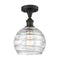 Innovations Lighting Deco Swirl 1 Light 8" Semi-Flush Mount 516-1C-OB-G1213-8