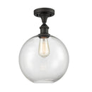 Innovations Lighting Athens 1 Light 10" Semi-Flush Mount 516-1C-OB-G122-10
