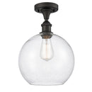 Innovations Lighting Athens 1 Light 10" Semi-Flush Mount 516-1C-OB-G124-10
