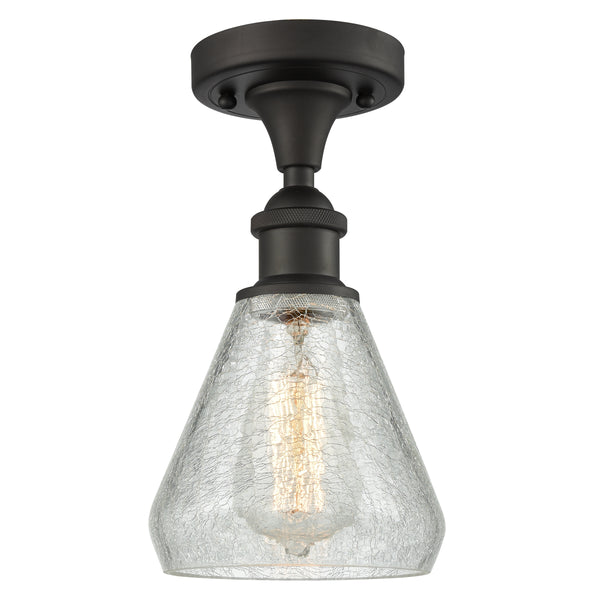 Innovations Lighting Conesus 1 Light Semi-Flush Mount Part Of The Ballston Collection 516-1C-OB-G275