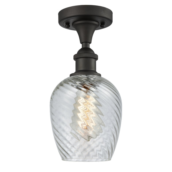 Innovations Lighting Salina 1 Light Semi-Flush Mount Part Of The Ballston Collection 516-1C-OB-G292