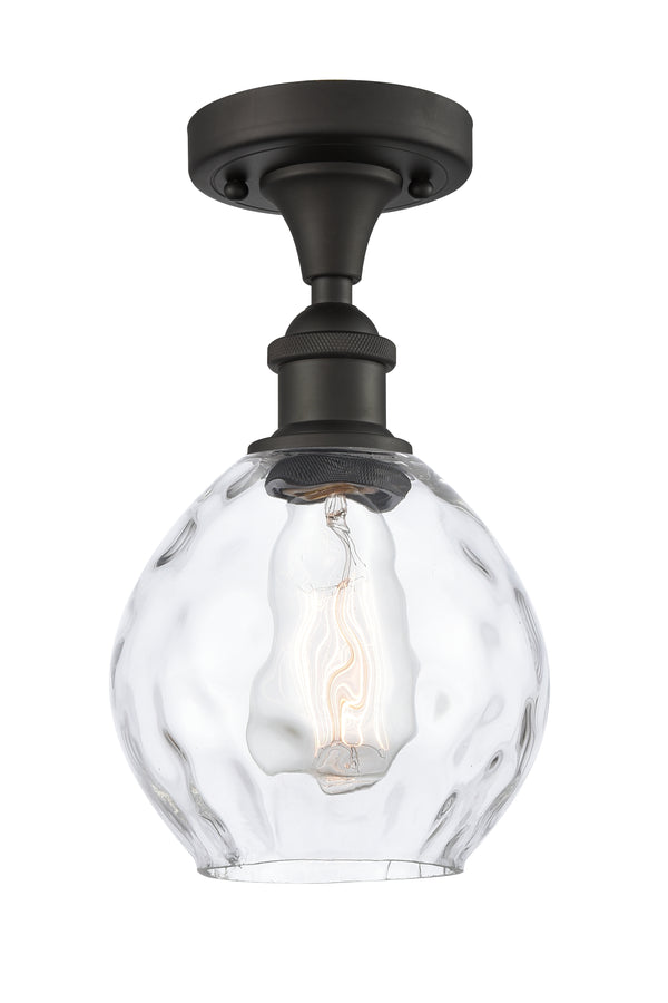 Innovations Lighting Small Waverly 1 Light Semi-Flush Mount Part Of The Ballston Collection 516-1C-OB-G362-LED