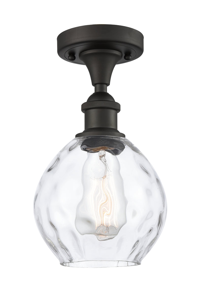 Innovations Lighting Small Waverly 1 Light Semi-Flush Mount Part Of The Ballston Collection 516-1C-OB-G362-LED