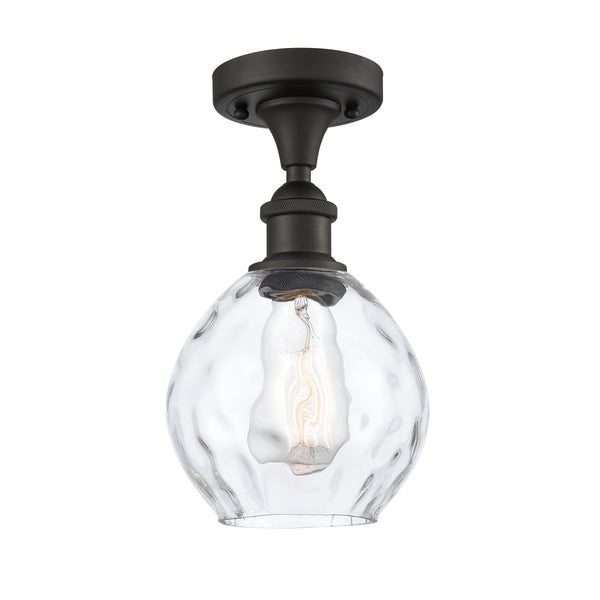 Innovations Lighting Small Waverly 1 Light Semi-Flush Mount Part Of The Ballston Collection 516-1C-OB-G362