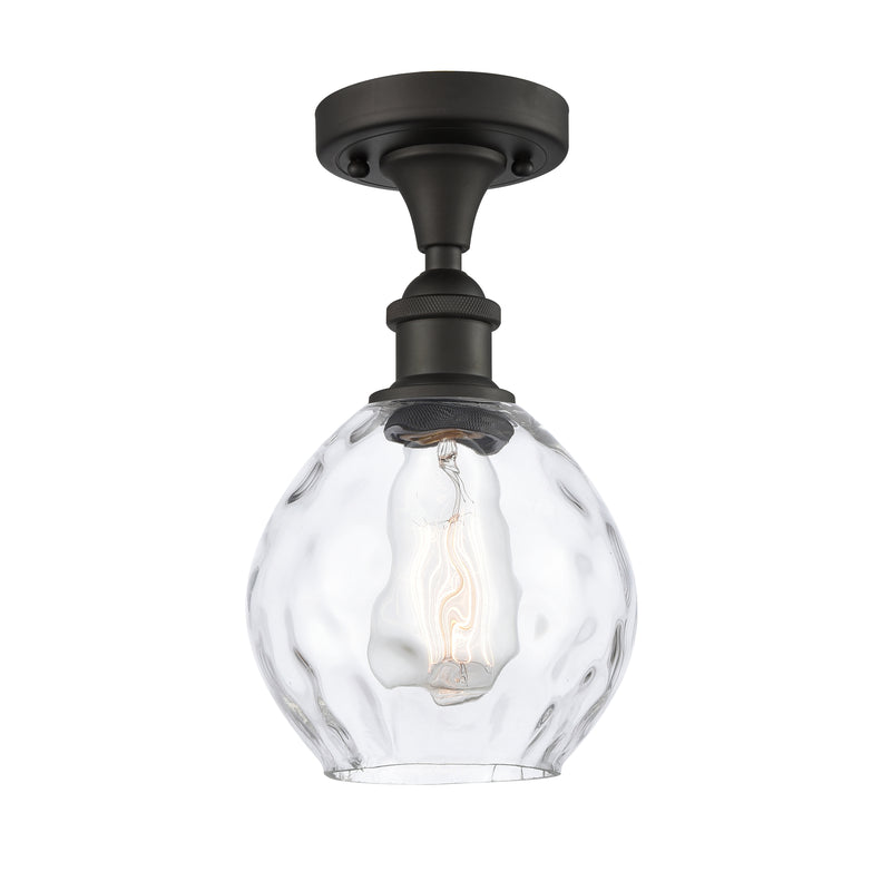 Innovations Lighting Small Waverly 1 Light Semi-Flush Mount Part Of The Ballston Collection 516-1C-OB-G362