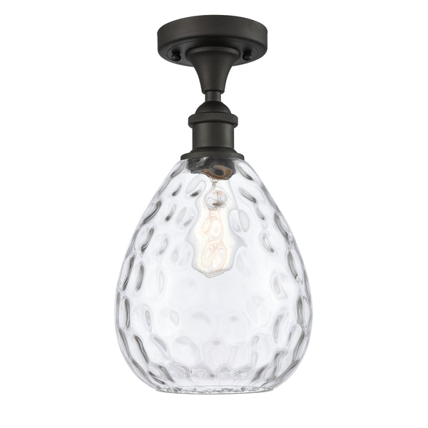Innovations Lighting Large Waverly 1 Light Semi-Flush Mount Part Of The Ballston Collection 516-1C-OB-G372
