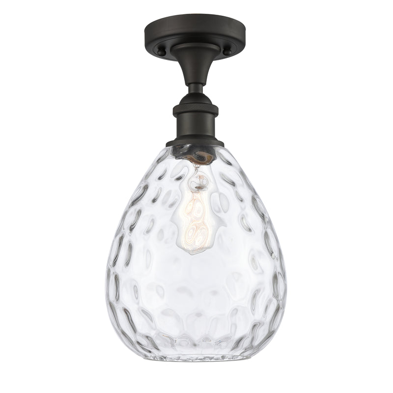 Innovations Lighting Large Waverly 1 Light Semi-Flush Mount Part Of The Ballston Collection 516-1C-OB-G372