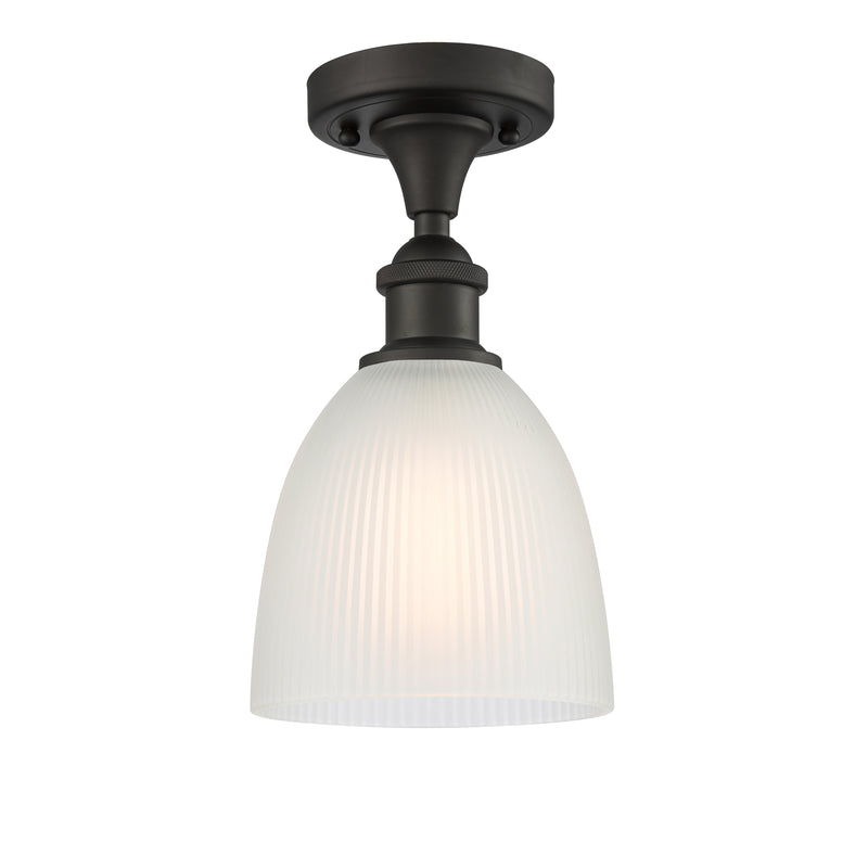 Innovations Lighting Castile 1 Light Semi-Flush Mount Part Of The Ballston Collection 516-1C-OB-G381