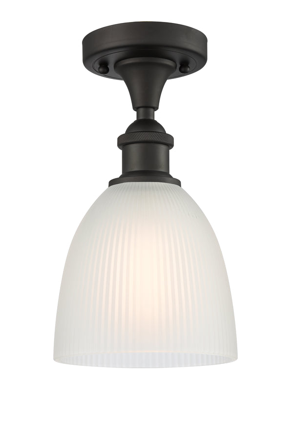 Innovations Lighting Castile 1 Light Semi-Flush Mount Part Of The Ballston Collection 516-1C-OB-G381-LED