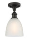 Innovations Lighting Castile 1 Light Semi-Flush Mount Part Of The Ballston Collection 516-1C-OB-G381-LED