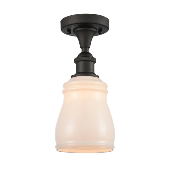 Innovations Lighting Ellery 1 Light Semi-Flush Mount Part Of The Ballston Collection 516-1C-OB-G391