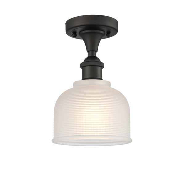 Innovations Lighting Dayton 1 Light Semi-Flush Mount Part Of The Ballston Collection 516-1C-OB-G411