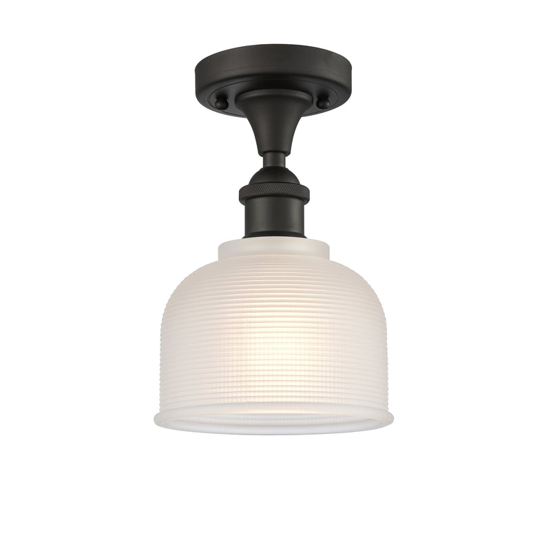 Innovations Lighting Dayton 1 Light Semi-Flush Mount Part Of The Ballston Collection 516-1C-OB-G411