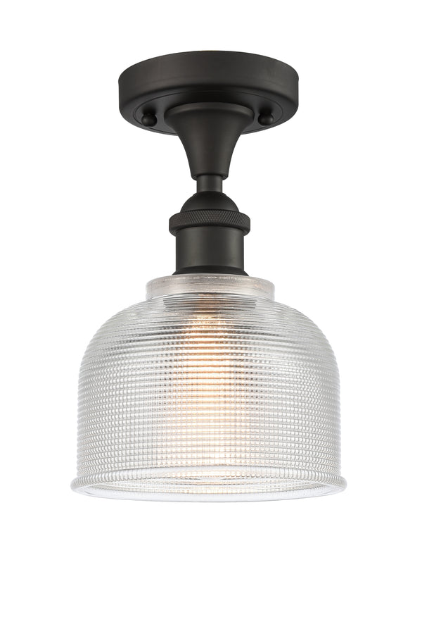 Innovations Lighting Dayton 1 Light Semi-Flush Mount Part Of The Ballston Collection 516-1C-OB-G412-LED