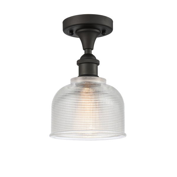 Innovations Lighting Dayton 1 Light Semi-Flush Mount Part Of The Ballston Collection 516-1C-OB-G412