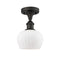 Innovations Lighting Fenton 1 Light Semi-Flush Mount Part Of The Ballston Collection 516-1C-OB-G91